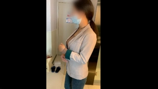爆操假高冷女神！大喊着求饶，操完之后都腿软了